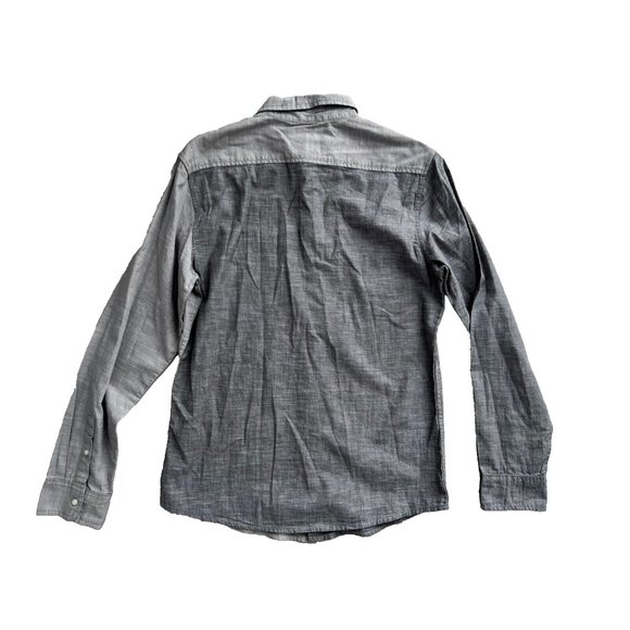Joe's Color Block Button Shirt Grey ( M ) - Picture 3 of 3
